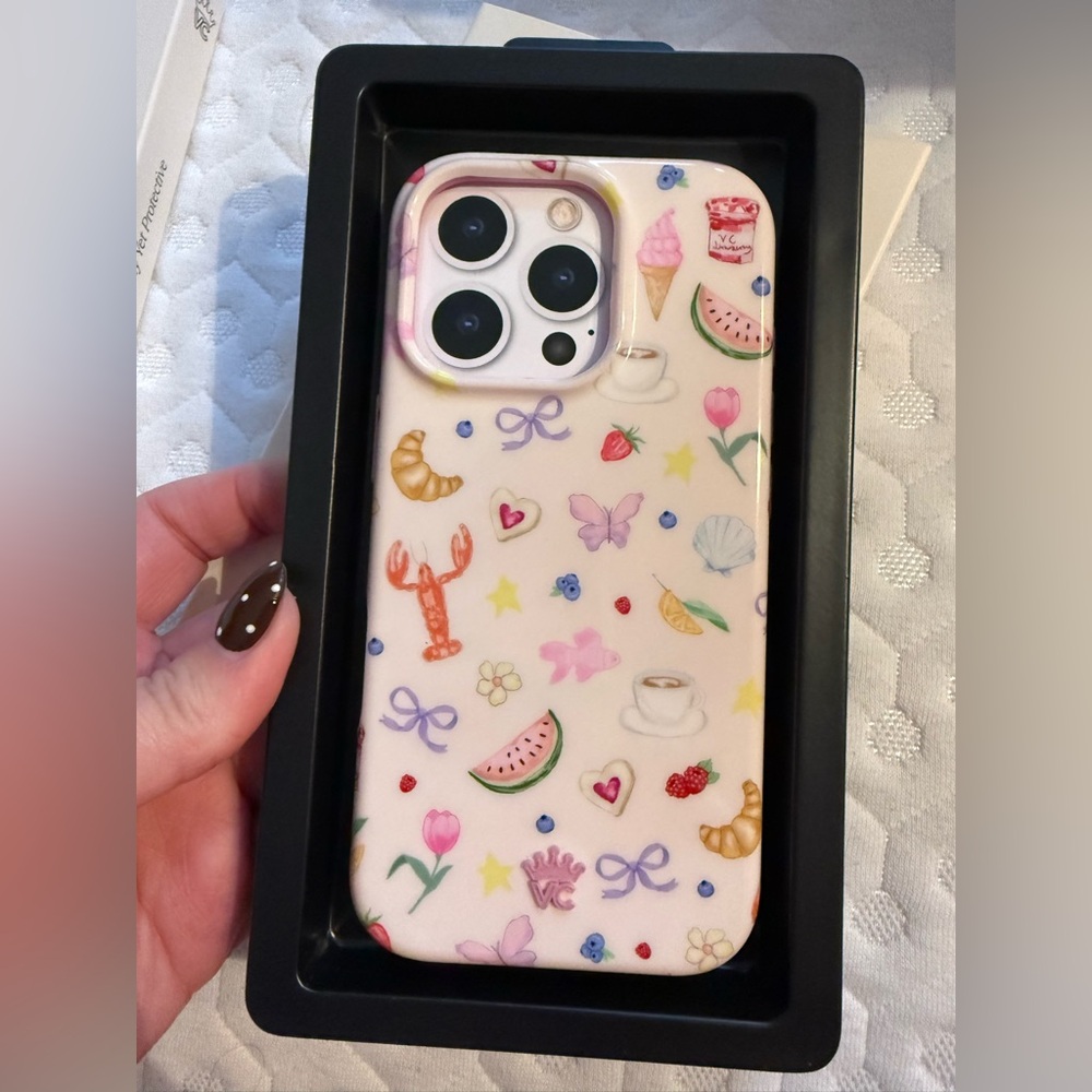 iPhone 16 Pro velvet caviar, summer edition case southern style like new